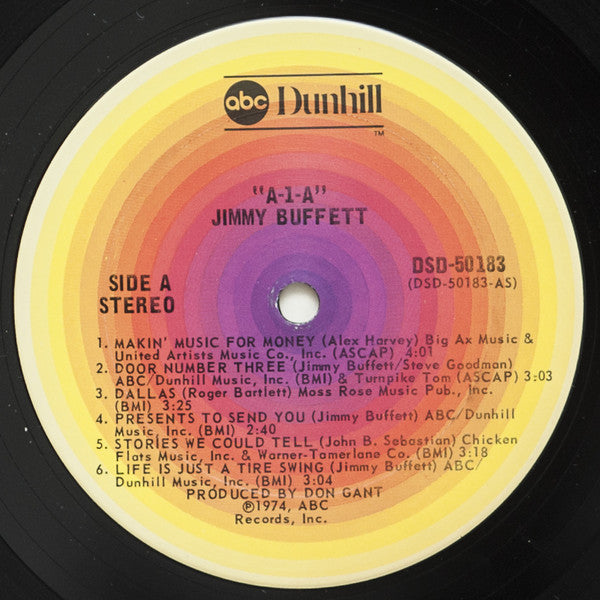 Jimmy Buffett : A1A (LP, Album, San)