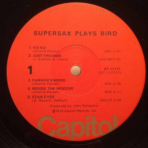 Supersax : Supersax Plays Bird (LP, Album, Win)