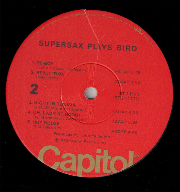 Supersax : Supersax Plays Bird (LP, Album, Win)