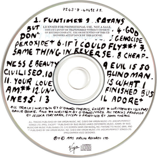 Boy George : Cheapness And Beauty (CD, Album, Promo)