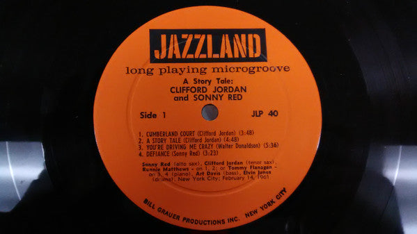 Clifford Jordan And Sonny Red : A Story Tale (LP, Album, Mono, Ora)