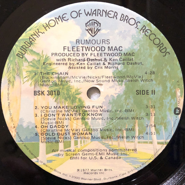 Fleetwood Mac : Rumours (LP, Album, Jac)