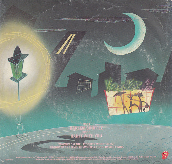 The Rolling Stones : Harlem Shuffle (7", Single, Styrene, Pit)