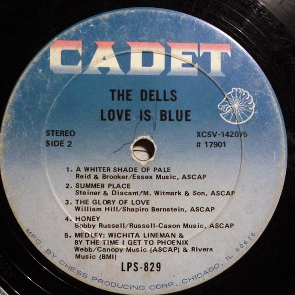 The Dells : Love Is Blue (LP, Album, Ter)