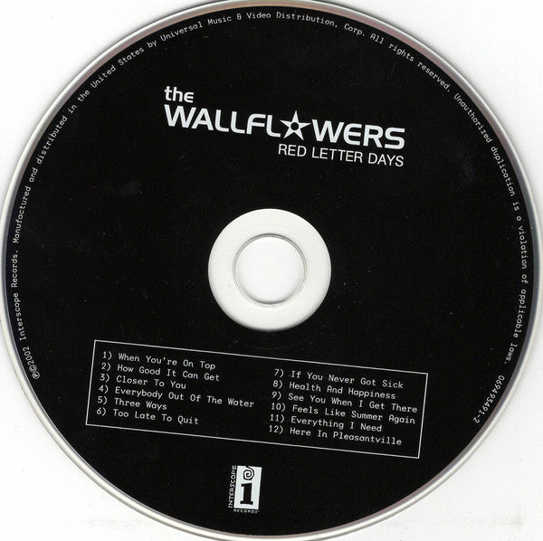 The Wallflowers : Red Letter Days (CD, Album)