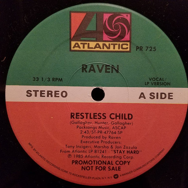 Raven (6) : Restless Child (12", Promo)