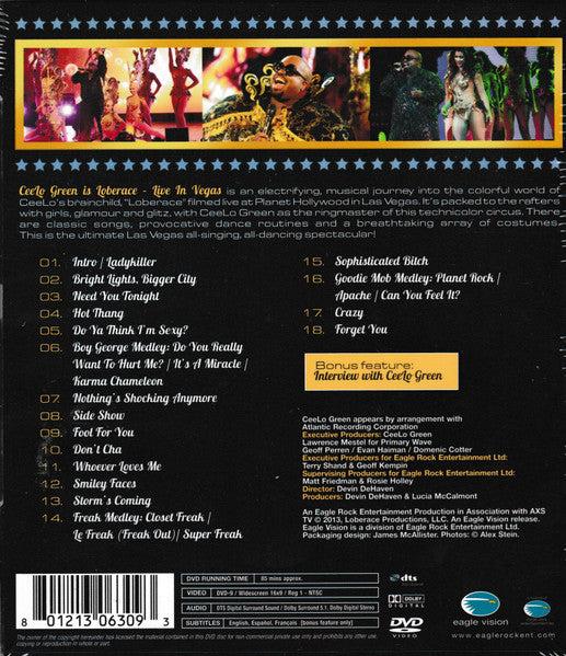 Cee-Lo : Cee-lo Green Is Loberace: Live In Las Vegas (DVD-V, NTSC, PAL)