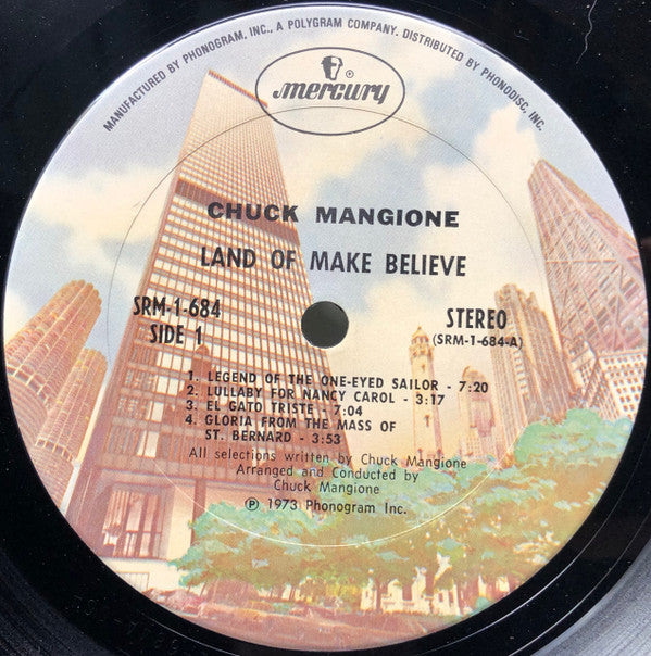 Chuck Mangione With Hamilton Philharmonic Orchestra : Land Of Make Believe... A Chuck Mangione Concert (LP, Album, San)