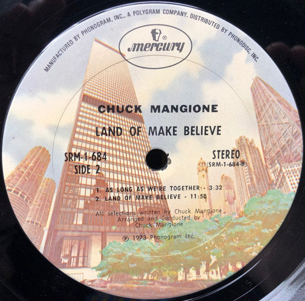 Chuck Mangione With Hamilton Philharmonic Orchestra : Land Of Make Believe... A Chuck Mangione Concert (LP, Album, San)