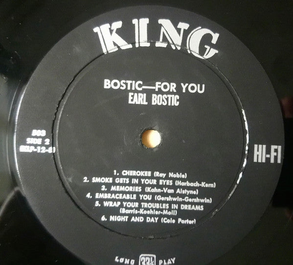Earl Bostic : For You (LP, Album, Mono)