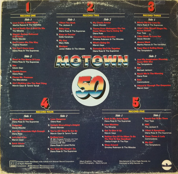 Various : A Motown Anniversary Collection (5xLP, Comp, Ele)
