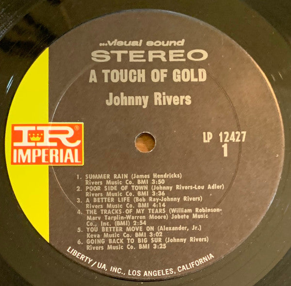 Johnny Rivers : A Touch Of Gold (LP, Comp, RP)
