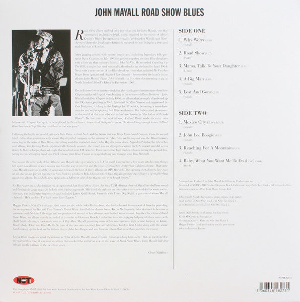 John Mayall : Road Show Blues (LP, Album, RE, 180)