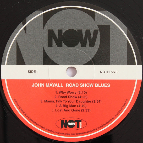 John Mayall : Road Show Blues (LP, Album, RE, 180)