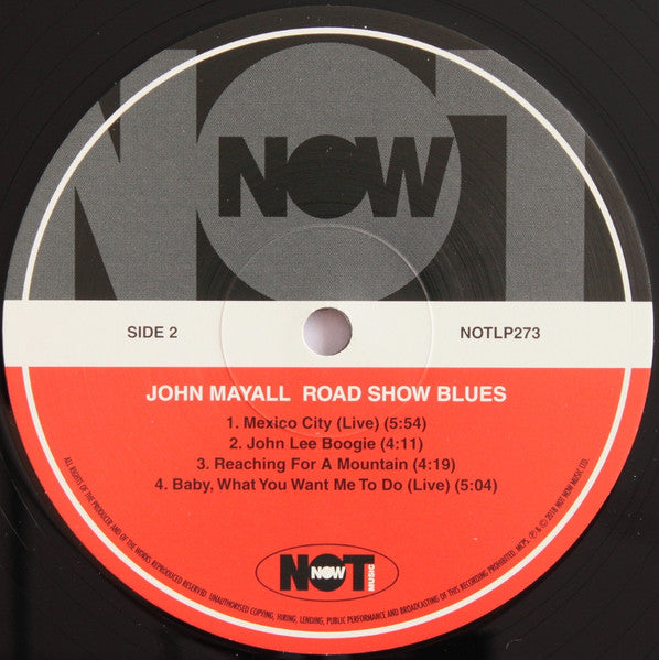 John Mayall : Road Show Blues (LP, Album, RE, 180)