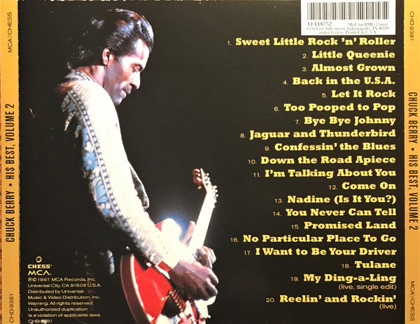 Chuck Berry : His Best, Volume 2 (CD, Comp)