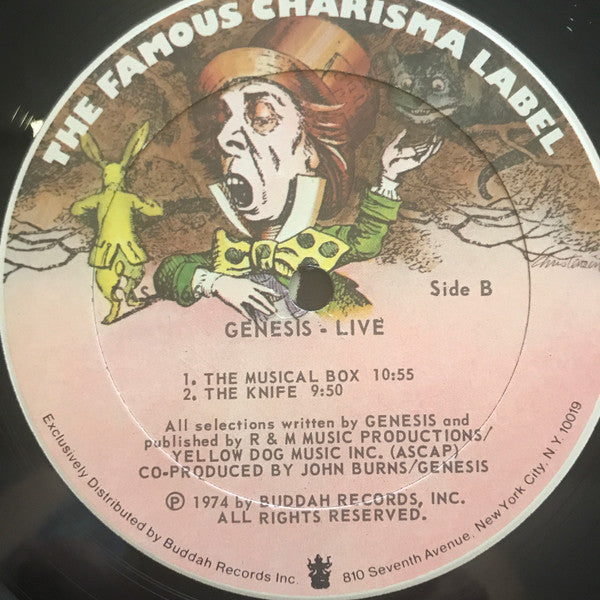 Genesis : Live (LP, Album, PR,)