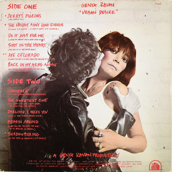 Genya Ravan : Urban Desire (LP, Album, Pit)