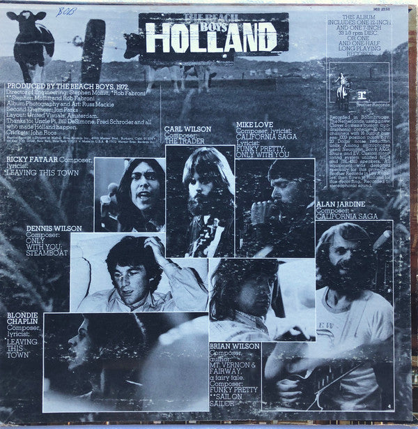 The Beach Boys : Holland  (LP, Album, Ter + 7", EP, Ter)
