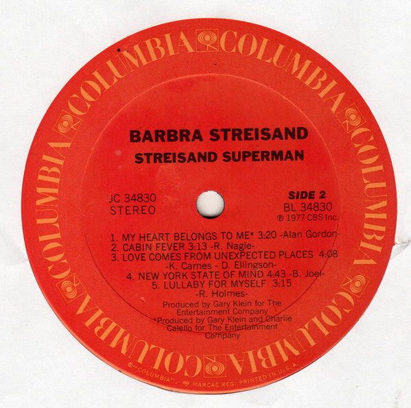 Barbra Streisand : Streisand Superman (LP, Album, Ter)