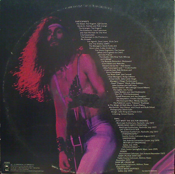 Ted Nugent : Double Live Gonzo! (2xLP, Album, San)