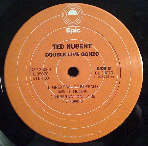Ted Nugent : Double Live Gonzo! (2xLP, Album, San)