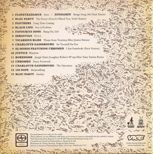 Flosstradamus : Scion CD Sampler V.17 (Vice Records) (CD, Mixed, Promo, Smplr)