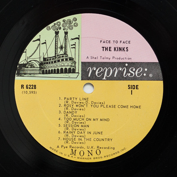 The Kinks : Face To Face (LP, Album, Mono)