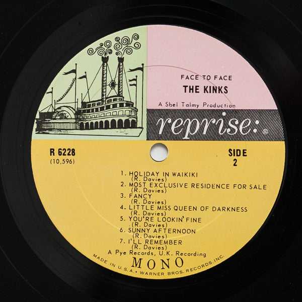 The Kinks : Face To Face (LP, Album, Mono)