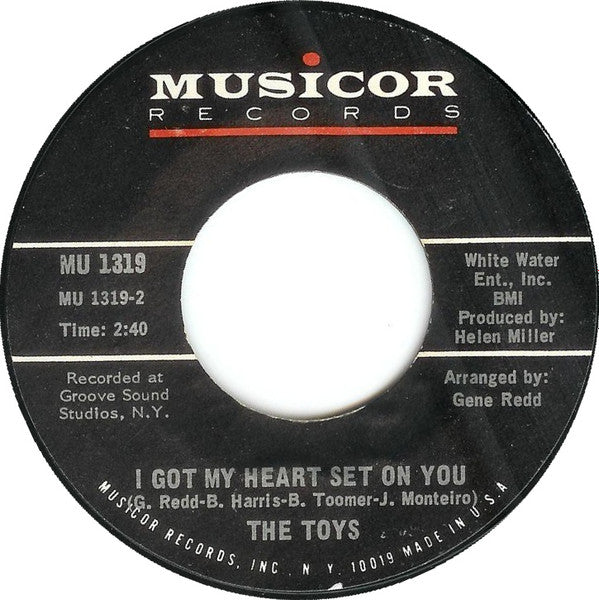 The Toys : Sealed With A Kiss / I Got My Heart Set On You (7", Single)