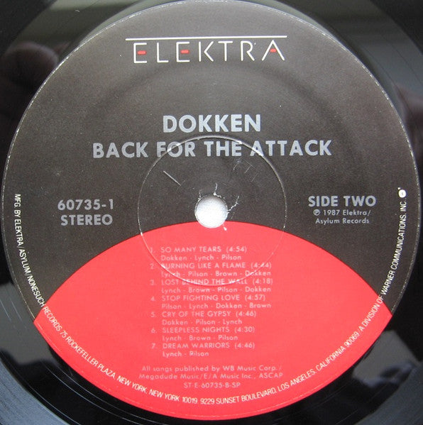 Dokken : Back For The Attack (LP, Album, SP )