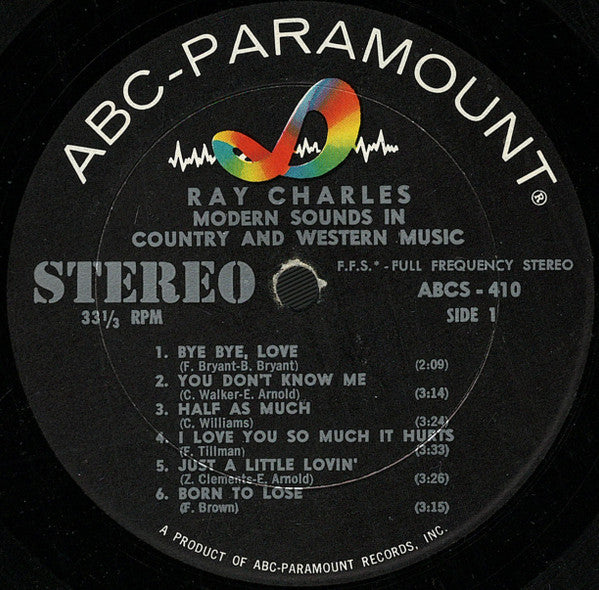 Ray Charles : Modern Sounds In Country And Western Music (LP, Album, RP)