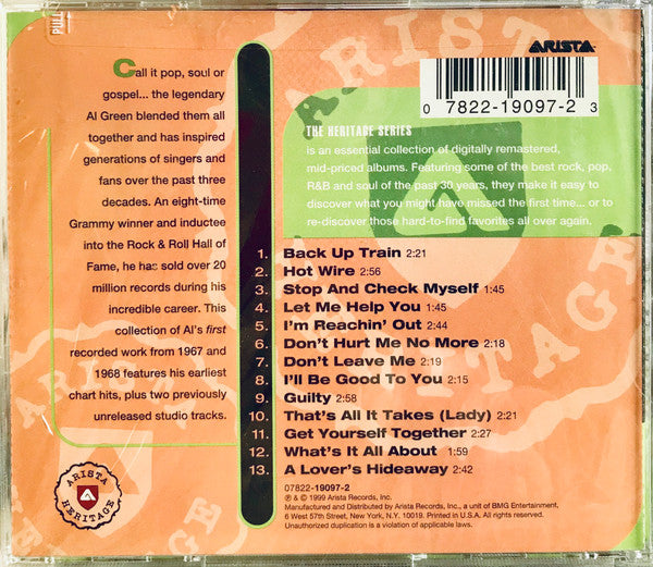 Al Green : Master Hits (CD, Comp, RM)