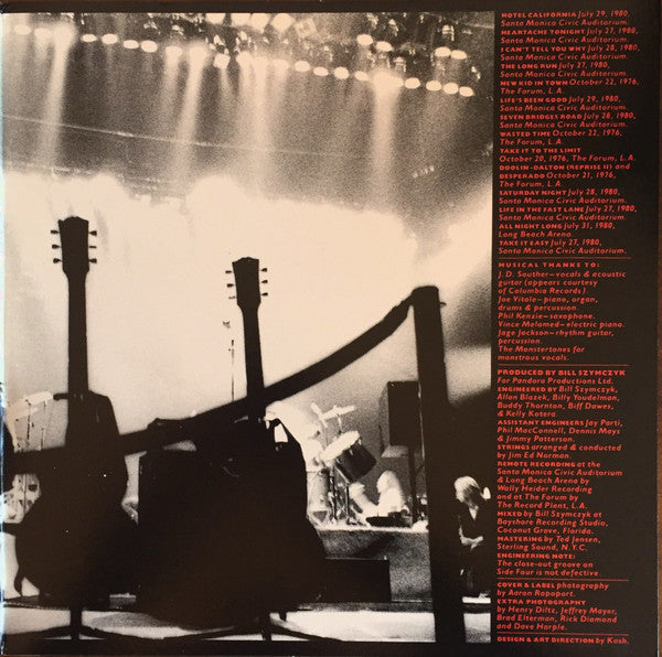 Eagles : Eagles Live (2xLP, Album, Club, Ter)