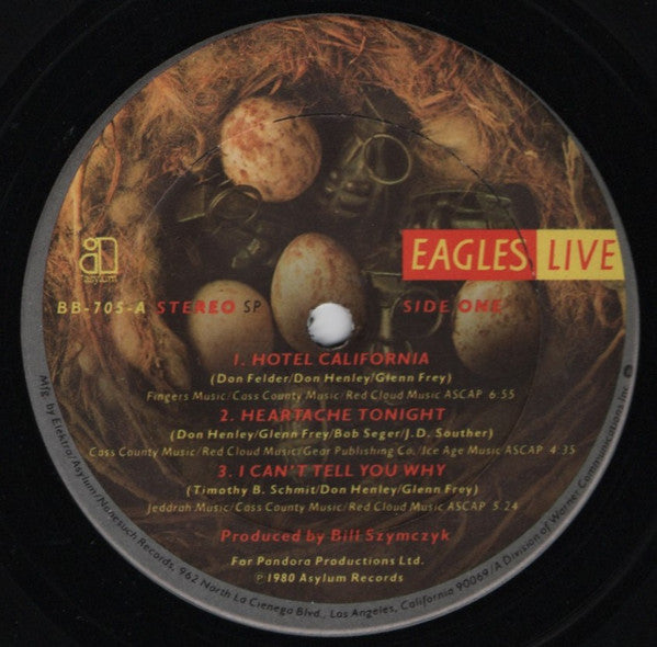 Eagles : Eagles Live (2xLP, Album, Club, Ter)