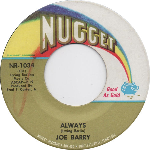 Joe Barry : Always (7", Mono)
