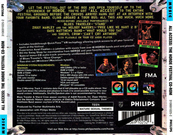 Various : All Access: The Horde Festival CD-Rom (2xCD-ROM)