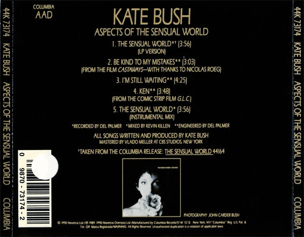 Kate Bush : Aspects Of The Sensual World (CD, EP)
