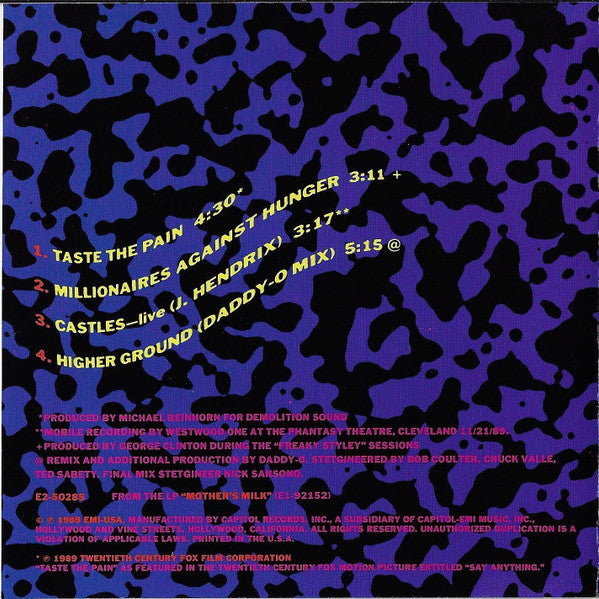 Red Hot Chili Peppers : Taste The Pain (Unbridled Funk And Roll 4 Your Soul!) (CD, Ltd)