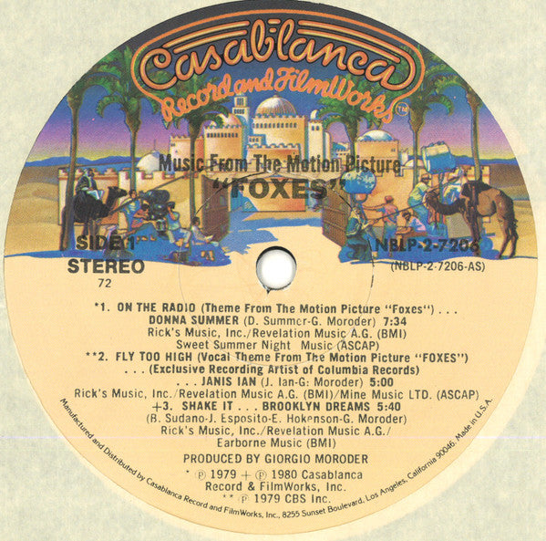 Various : Foxes (Original Soundtrack) (2xLP, Album, PRC)
