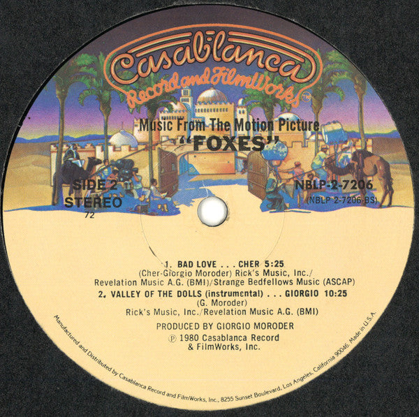 Various : Foxes (Original Soundtrack) (2xLP, Album, PRC)