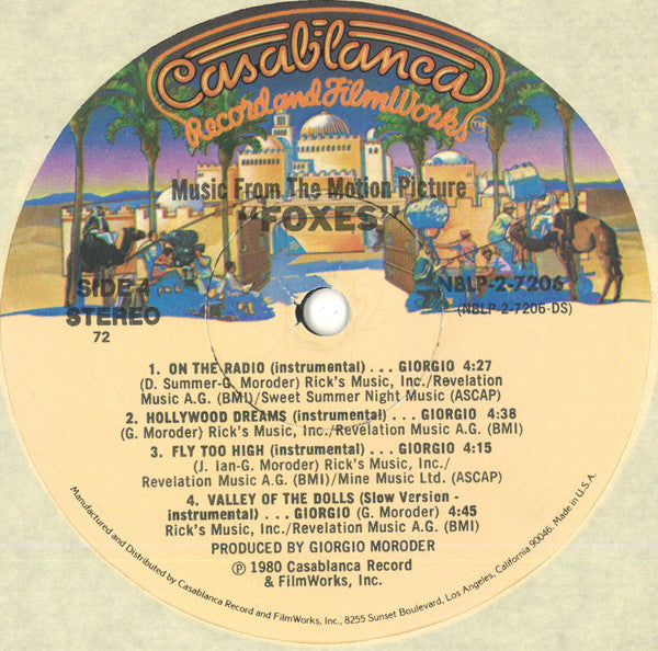 Various : Foxes (Original Soundtrack) (2xLP, Album, PRC)