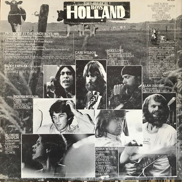 The Beach Boys : Holland  (LP, Album, San + 7", EP, San)