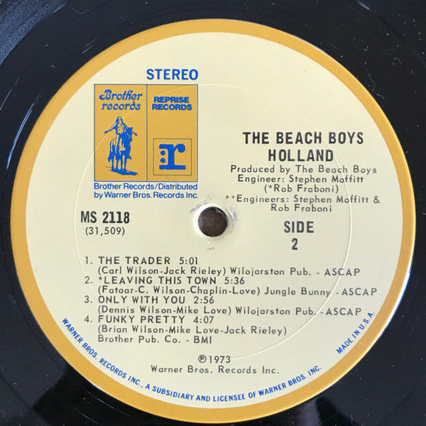 The Beach Boys : Holland  (LP, Album, San + 7", EP, San)