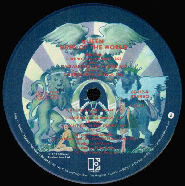 Queen : News Of The World (LP, Album, Club, RCA)