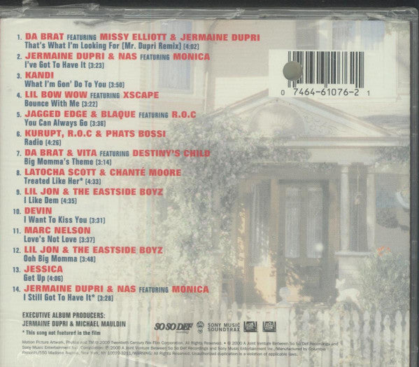 Various : Big Momma's House Soundtrack (CD, Album)