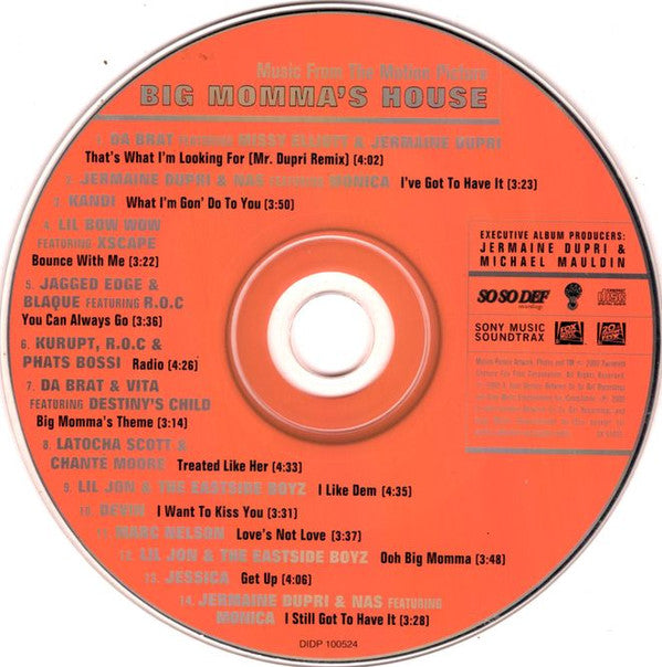 Various : Big Momma's House Soundtrack (CD, Album)