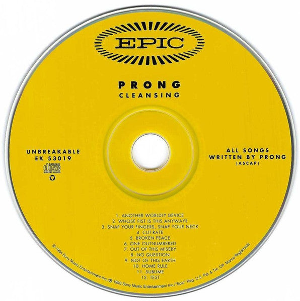 Prong : Cleansing (CD, Album)