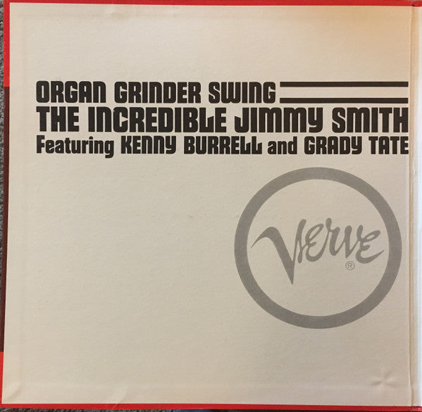 Jimmy Smith Featuring Kenny Burrell And Grady Tate : Organ Grinder Swing (LP, Album, Mono)