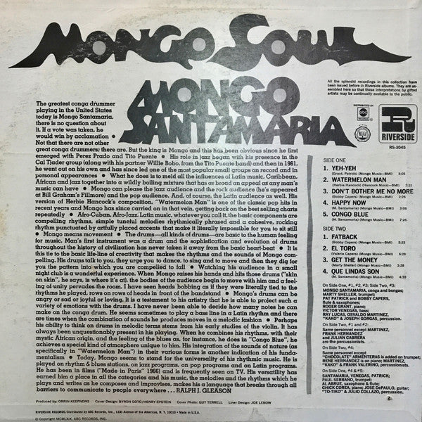 Mongo Santamaria : Mongo Soul (LP, Comp)